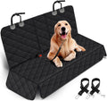 Dog Car Seat Cover - Waterproof and Durable Back Seat Protector for Pets, Fits Most Cars, SUVs, and Trucks (53” Width) - Black